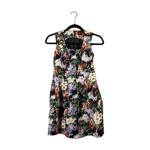 ASOS Colorful Preppy Floral Sleeveless Formal Casual Dress Size 4